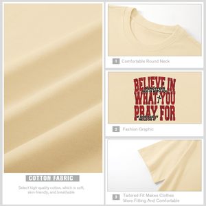 เสื้อยืดคริสเตียนผู้ชาย FOXA ทรงโอเวอร์ไซส์ พิมพ์ลายกางเขน ระบายอากาศได้ดี ผ้าฝ้าย 100% แขนสั้น เสื้อเจอร์ซีย์ ลายกราฟิกแรงบันดาลใจจากศรัทธา - Product Image 6