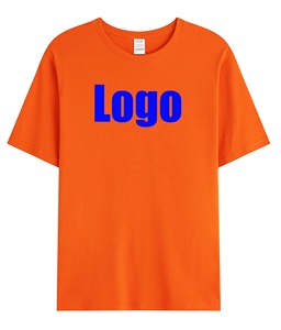 Camiseta de manga corta de algodón 100% para hombre, impresión personalizada, venta al por mayor, ropa deportiva informal para gimnasio, patrón sólido, opción de talla grande - Product Image 1
