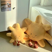 Oreiller en peluche doux soleil et lune au design créatif 2026, oreiller en peluche personnalisé de haute qualité pour la détente