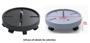 Plant Caddy con ruedas Soporte para plantas Base de rodillos Heavy Duty Indoor Outdoor Potted Plant Mover-con cable absorbente - Product Image 3