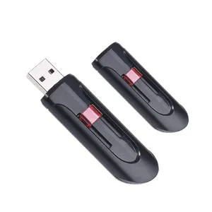 Jaster plastica pendrive all'ingrosso di alta qualità a piena capacità Push-pull USB Flash Drive 32GB 64GB USB Memory Stick 2.0 disco u