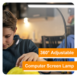 70cm dẫn ánh sáng ban đêm Dimmable máy tính cạnh giường ngủ nghiên cứu đèn bàn bảng kẹp cho văn phòng & sử dụng phòng - Product Image 2