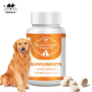 Comprimés <span class=keywords><strong>de</strong></span> multivitamines pour chats et chiens Soutien immunitaire Santé digestive et soulagement des allergies saisonnières avec <span class=keywords><strong>huile</strong></span> <span class=keywords><strong>de</strong></span> poisson et vitamines D3/B2/B6 - Product Image 1