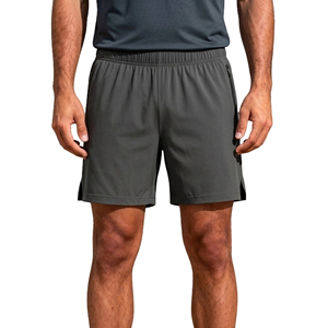 Shorts de sport classiques simples pour hommes, séchage rapide, tissu respirant, design intemporel, taille élastique, cordon de serrage réglable, poches basiques - Product Image 1
