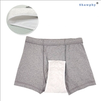 Wasserdichte Baumwoll-Einweg-Inkontinenz-Boxershorts für Ältere Männer Waschbare Auslaufsichere Erwachsenenwindeln CE-Zertifizierung
