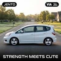 Jantes en alliage JENTO 15 pouces 6J 4x114.3 ET38 CB73.1 en forme d'ours mignon, couleur argent, pour Suzuki Swift, Honda Fit, Nissan Micra JWL VIA