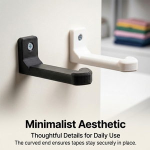 Wall Mounted Tape Holder Rectangle Painted Punch Free Office Organizer SKDZJ262 - Product Image 3
