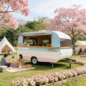 Outdoor food carts, mobile food carts, high-quality food carts suitable for selling fast food. - Product Image 1