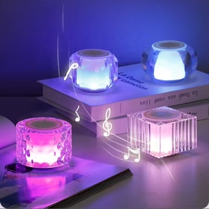 Altavoz de <span class=keywords><strong>Karaoke</strong></span> de Cristal, Lámpara de Cristal Acrílico, Caja de Sonido, Lámpara de Cristal LED con Altavoz Bluetooth para <span class=keywords><strong>Karaoke</strong></span> Familiar - Product Image 3