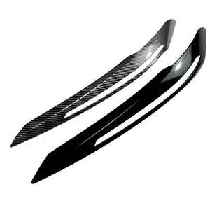 Bmw Headlight Brow Stickers Piano Black Carbon Fiber Texture For F20 F21 2011 2014 Exterior Modification - Product Image 5
