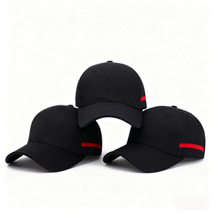 Venta al por mayor gorras negras para hombres gorras de camionero a granel 6 paneles logotipo bordado personalizado Unisex papá sombreros Gorras gorras de béisbol - Product Image 1