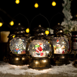 2024 Hot Selling Christmas Decorative Gifts Crafts <b>Plastic</b> Large Music Light Christmas Snowball Water Light - Product Image 3
