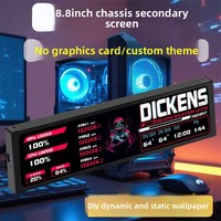 Moniteur secondaire IPS de 8,8 pouces avec surveillance du statut du PC, interface Type-C, boîtier en alliage d'aluminium, écran alimenté par USB CN