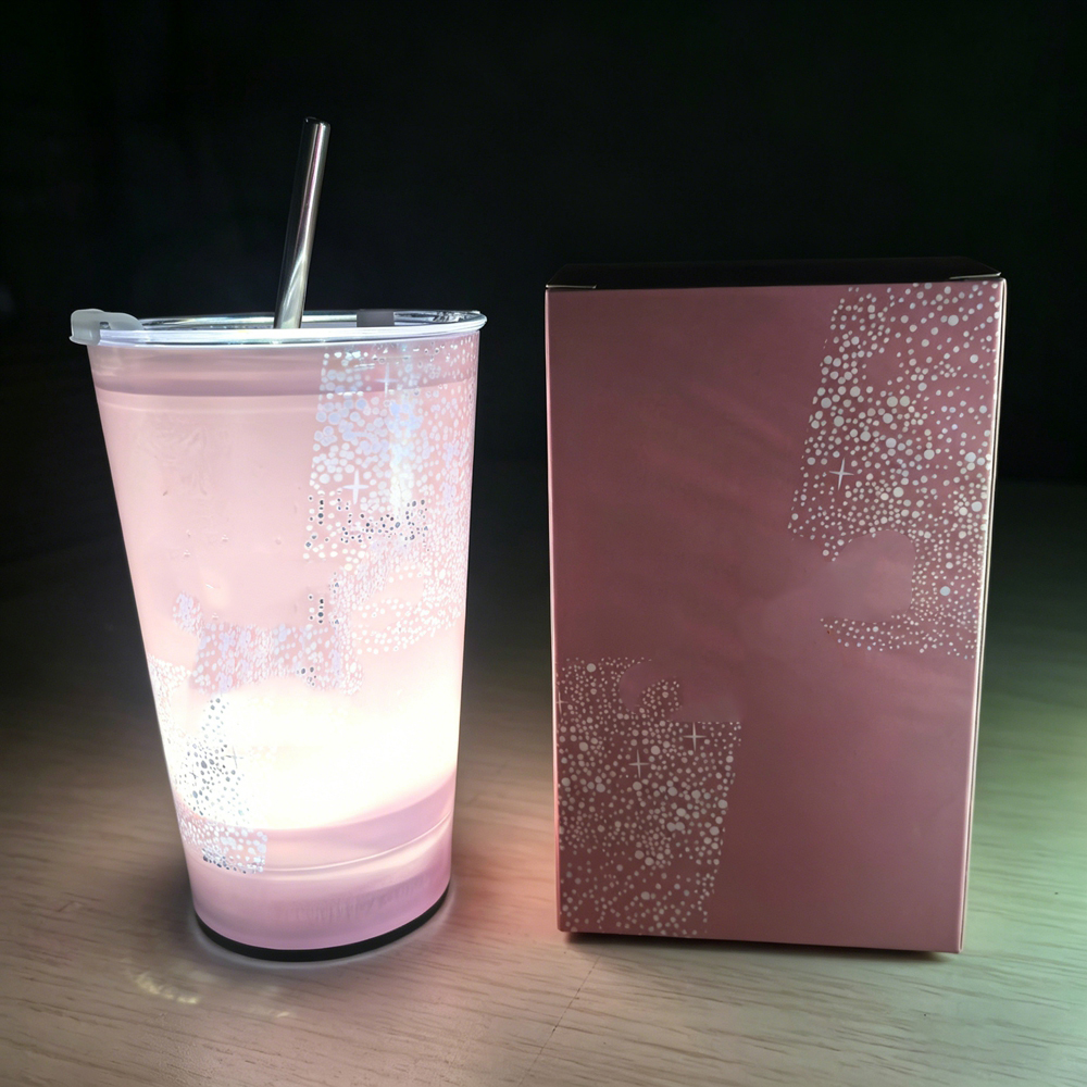 Set completo rosa (taza+tapa+pajita+caja)