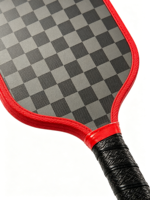Raquette de pickleball en fibre de verre 16 mm 419x190 mm 225 g Logo personnalisé Vente en gros Raquette d'entraînement professionnelle pour adultes Qingwan Rouge