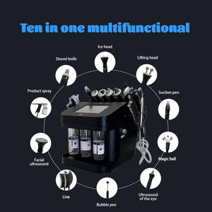Embouts d'hydrodermabrasion de bureau, poignées d'oxygène Aqua Peel, 2 appareils faciaux 10-en-1 et 8-en-1 pour usage domestique - Product Image 4