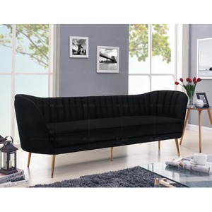 Divano in Velluto di Alta Qualità alla Moda e Confortevole, Molto Morbido, Linee Eleganti, <span class=keywords><strong>Divani</strong></span> Moderni per Soggiorno - Product Image 5