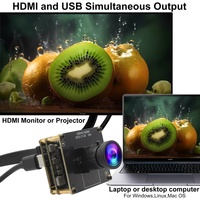 Caméra USB 3.0 ELP 4K 60FPS H.264 pour diffusion en direct, mini webcam avec objectif à faible distorsion pour événements sportifs et vitrines