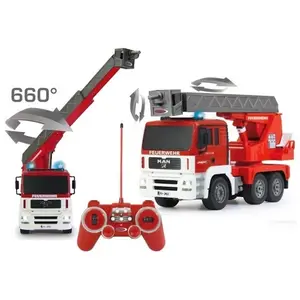 E517-003 1-20 规模 RC 玩具遥控消防车与 Extendind 梯子的男孩