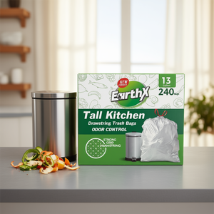 Sacchi per la Spazzatura EarthX da 13 Galloni con Cordoncino, Controllo Odori, Multiuso per Rifiuti Alimentari - Product Image 2