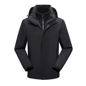 Ensemble deux pièces coupe-vent uni pour le ski d'hiver, <span class=keywords><strong>veste</strong></span> de ski imperméable et coupe-vent pour l'extérieur - Product Image 2