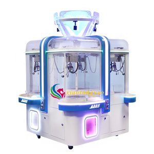 Factory Sale Multiplayer Coin Operated <b>Amusement</b> Commercial Toy Crane Claw <b>Machine</b> with Metal Case 350W 220V for Shopping Mall - Product Image 3