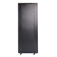 Armoire serveur de cybersécurité à haute ventilation 42U 19 pouces pour centre de données, largeur 800 mm, avec portes doubles ventilées à ouverture séparée