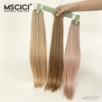 MSCICI Tissages de cheveux humains bruts non traités 100% vierges à cuticules alignées doublement tirées, Vente en gros d'usine de mèches de cheveux humains