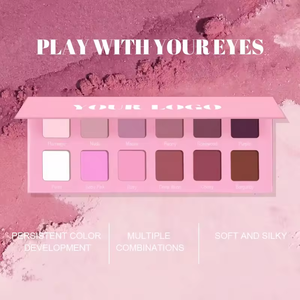 12 màu sắc cao sắc tố khoáng Eyeshadow Palette ánh sáng lung linh kim loại kết thúc OEM tùy chỉnh trang điểm Palette cho bán buôn mỹ phẩm - Product Image 4