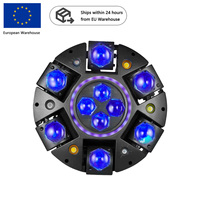 Projecteur de scène professionnel DMX512 à 6 bras rotatifs, 150W, effet œil d'abeille, faisceaux matriciels centraux, anneau halo RGB, pour DJ et événements