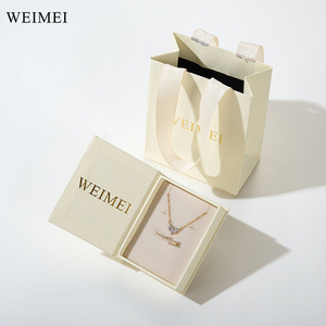 Custom Reusable Green Paper Book Style Jewelry <b>Box</b> for <b>Earring</b> and Necklace <b>Gift</b> Packaging - Product Image 6