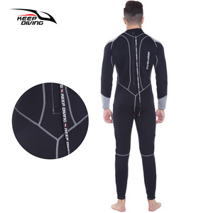 Traje de buceo Keep Diving de 3 mm de una pieza para hombre, traje de neopreno de manga larga para buceo, natación, invierno - Product Image 4