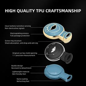 Vente en gros, bon <span class=keywords><strong>prix</strong></span>, marque CR, mode, TPU, compatible avec BMW <span class=keywords><strong>Cooper</strong></span> Countryman, housse de clé de voiture universelle, 4 couleurs, 2011-2019 - Product Image 4