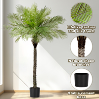 Palmiers verts artificiels extérieurs réalistes pour la décoration de mariage pour l'aménagement paysager des occasions de Pâques