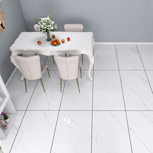 <span class=keywords><strong>Vendita</strong></span> calda casa moderna in marmo per piastrelle in porcellana di alta lucentezza struttura in porcellana di <span class=keywords><strong>Carrara</strong></span> piastrelle per pavimento in porcellana bianca - Product Image 2