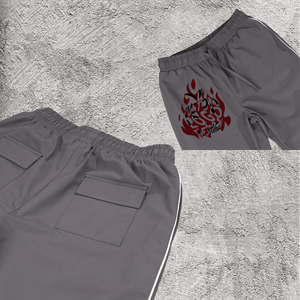 Servicio OEM Pantalones Deportivos para Hombre con Logotipo Personalizado, Estilo Vintage Ecológico, Lavado Claro - Product Image 3