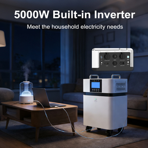 Estación de Energía Portátil 25.6V 200AH 5KWH Batería 24V 5000W 280AH 314AH Sistema de Alimentación Almacenamiento de Energía Doméstico Banco de Energía Móvil Todo en Uno 5 - Product Image 2