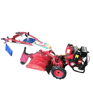 Mini 4.05KW Diesel Engine Power Tiller Agricultural Machine Chalion Farm Small Power Tiller With Grass Cutting In Indonesia