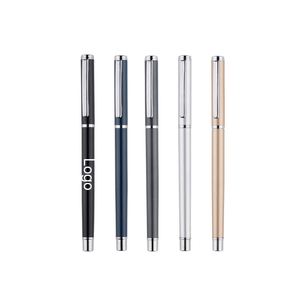 Stylo Gel Métallique Personnalisable avec Logo d'Entreprise, Stylo à Bille Promotionnel de Haute Qualité, Encre Gel Noire et Bleue 0,5 mm - Product Image 1