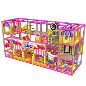 Candy Theme Commercial Kid Play Equipment Kids Soft Play Area Indoor Playground