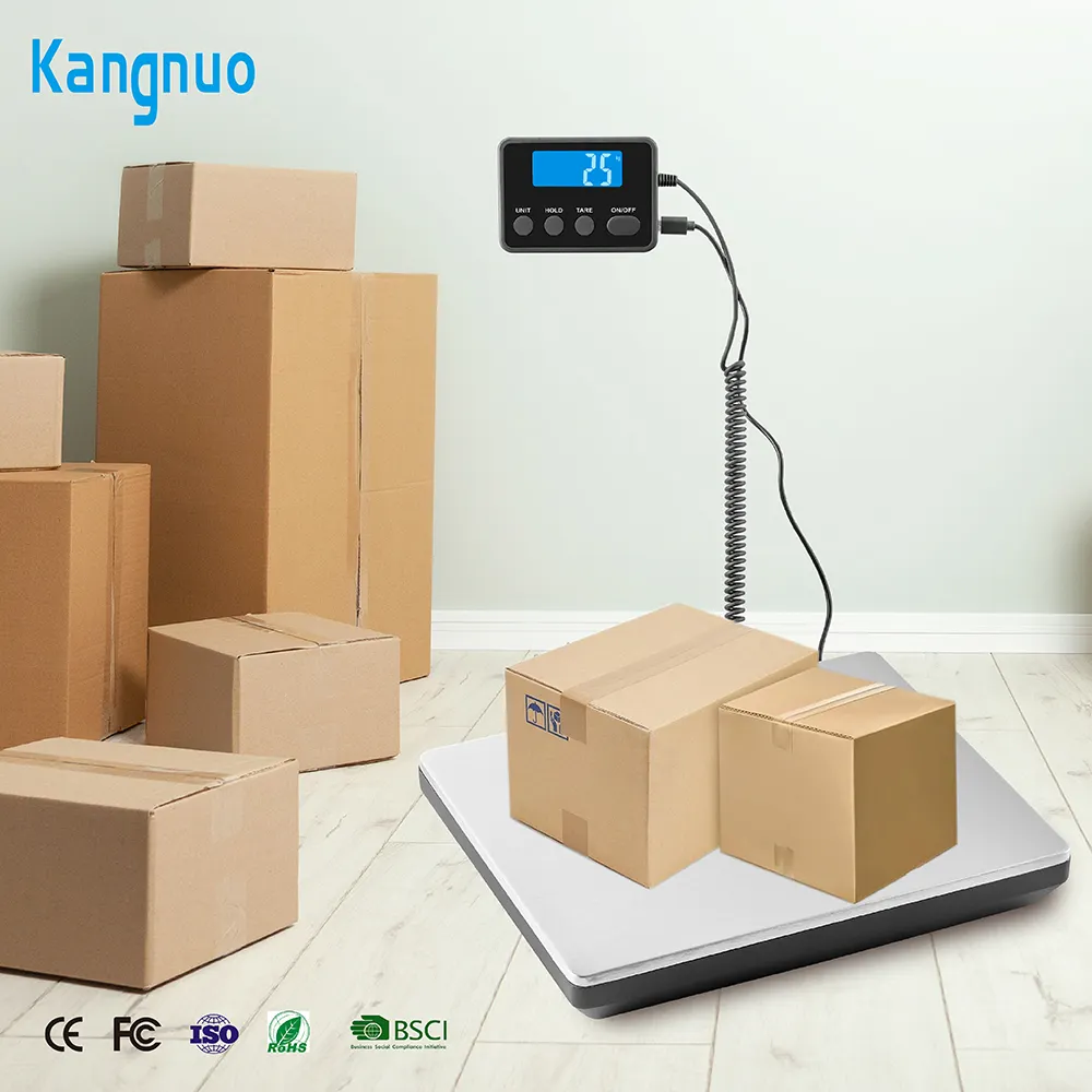 High Quality 200Kg Durable Stainless Steel Large Platform Heavy Duty Digital Shipping Parcel Postal Weighing Floor Scale