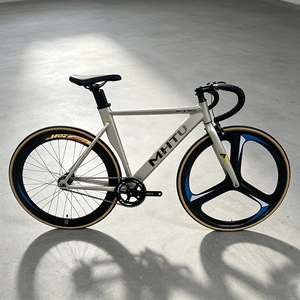 Bicicleta Fixie Talla 54 con Cuadro de Aleación de Aluminio, Piñón Fijo, Manillar Curvo, Bicicleta de Carretera, Urbana, de Pista, de Carreras - Product Image 2