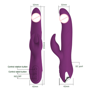 Y. 사랑 강력한 g-spot 토끼 딜도 진동기 USB 충전식 방수 질 마사지 여성용 - Product Image 3