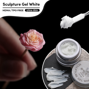 JTING 2026 Été Gel Sculptural Blanc Texture Caoutchouc Argileux Vernis à Ongles Sans HEMA ni TPO OEM ODM Vente en Gros de Gels pour Nail Art - Product Image 1