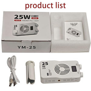 Portatile RGB Full-Color luce a LED Flash di riempimento luce da tasca luce di illuminazione fotografica per Selfie <span class=keywords><strong>Video</strong></span> - Product Image 4