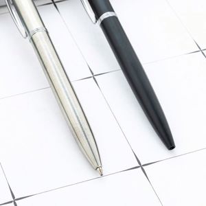 New 1.0Mm Custom Logo Student Smooth Writing Retractable Metal Ballpoint <b>Pen</b> - Product Image 3