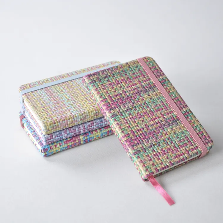 Individuelles A6-Hardcover Taschenformat Zeitschriften kleine Notizbücher niedliches Tagebuch japanischer Stil japanisches Muster Stoff-Notizbuch
