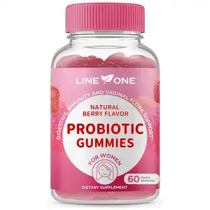 Ngon nhất công thức độc quyền Probiotic Gummies cho sức khỏe tiêu hóa cho người lớn và kidsvegan nhai Probiotics vitamin