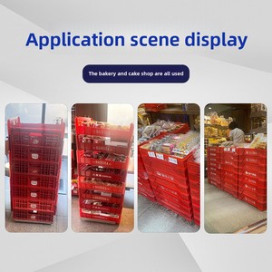 Contenitore <span class=keywords><strong>per</strong></span> Pasticceria in Plastica Solida di Medio Spessore, Riciclabile, <span class=keywords><strong>per</strong></span> <span class=keywords><strong>Pane</strong></span>, Toast, Hamburger e Dolci - Cesto <span class=keywords><strong>per</strong></span> la Cottura - Product Image 3