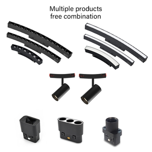 Thiết kế hiện đại DC48V cong linh hoạt LED ánh sáng theo dõi thương mại Trần Bar Hệ thống theo dõi với New Flush Nhôm Cơ thể đèn - Product Image 2